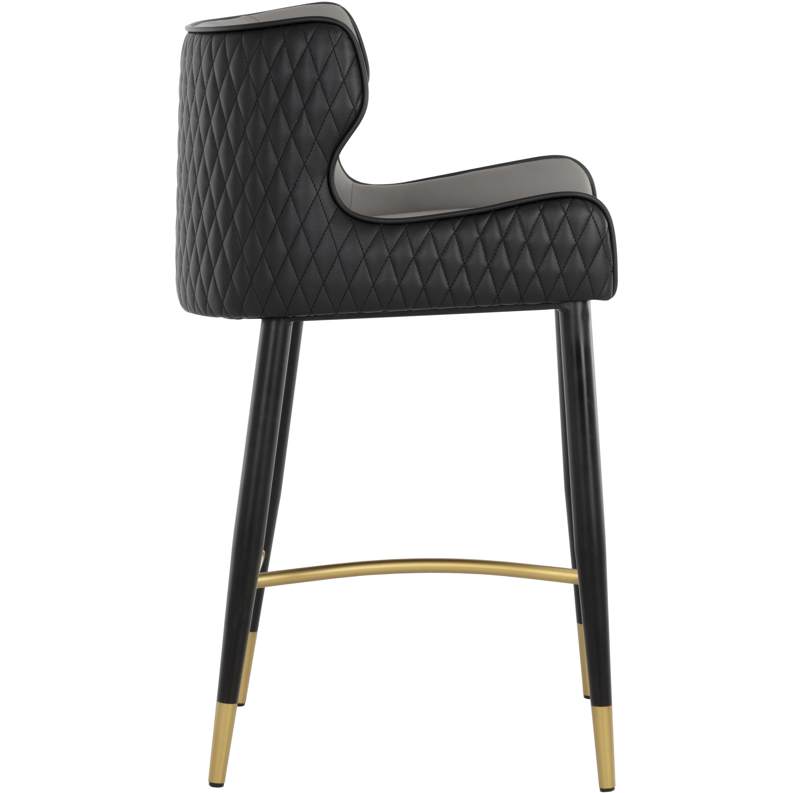 Gianni 37 inch Dillon Stratus / Dillon Black Counter Stool